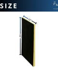 Pro Level R6 Fiberglass Acoustic Insulation Boards For Drywall And Ceilings One Point Five Inch Thick by Twenty Four by Forty Eight Inch side view with dimensions.