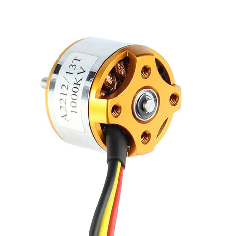 A2212 1000KV Brushless Outrunner Motor 13T with 3.5mm male banana bullet connectors for RC hobbyists DIY aircraft quadcopter