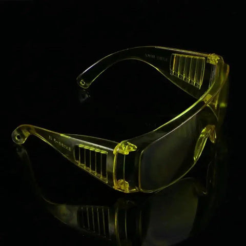 Heavy Duty Anti Fog Yellow Safety Goggles Real Deal Protective Eyewear Built To Go Over Prescription Specs For Dental Labs Teeth Whitening And Smooth Daily Construction Work.