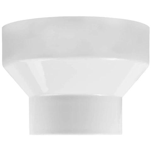 Duct Reducer 6 Inch To 4 Inch Air Duct Adapter For Inline Ventilation System 150mm To 100mm White PP Plastic Connector
