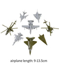 Must-Have 8 Piece 1/144 Scale Aircraft Model Set For Static Display And Easy Assembly Without Glue, Aviation Collectibles And Home Ornaments, Style B