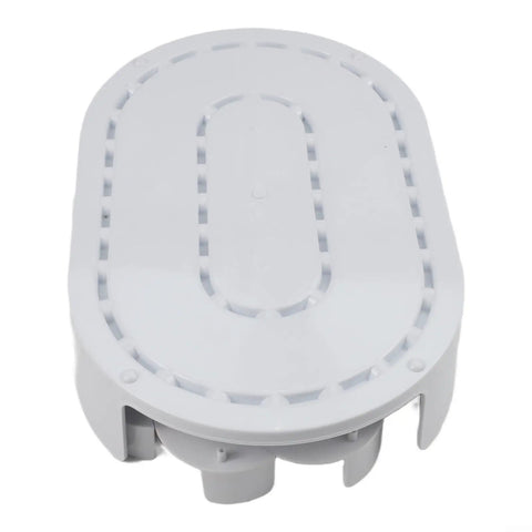 White top view of Rotating Condiment And Spice Organizer Turntable For Kitchen And Refrigerator PET Construction With Removable Tray