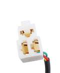 Close-up of connector for Universal Throttle Accelerator Pedal For ATV Electric Bicycles E Bike Go Kart Golf Cart Scooters And Dirt Bikes.