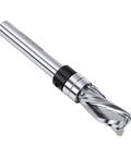 Premium Flush Trim Router Bit With Top Bearing For Perfect Wood Trimming Features 1/4 Inch Shank And 3/8 Inch Cutting Diameter Plus 3/4 Cut Length Using Tungsten Carbide Blades.