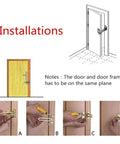 Installation guide for Heavy Duty Door Buckle Safety Chain Lock For Home And Hotel Doors Anti Theft Door Guard with zinc alloy