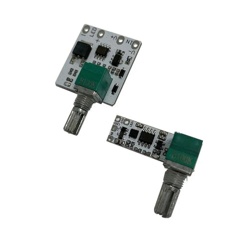 Ultra Smooth DC 3.7V To 24V LED Constant Voltage Dimmer Board With Switch For Live Streaming, compact design and control knob.