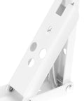 Close-up of cold rolled steel Folding Shelf Bracket Two Pack Spring Loaded Wall Mounted Shelf Support, 195x30x15 mm