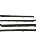 Premium Front Window Weather Strip Kit For 1987-1996 Ford Bronco Black Rubber Inner Outer Seal Sweep Trim, 4-piece set