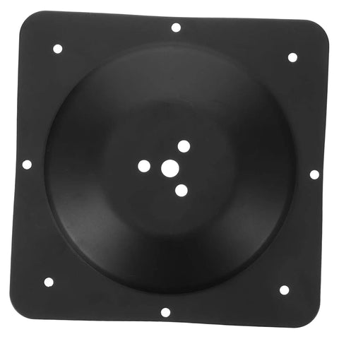 Heavy Duty Table Leg Connectors And Furniture Mounting Plates For Quick DIY Repairs. Black steel mounting plate with pre-drilled holes.