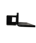 Side view of Club Car Precedent Extended Golf Cart Roof Mounting Bracket for 80 84 88 and 120 inch tops, heavy duty black steel construction.