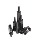 180 Piece M2 Nylon Standoff Kit Male To Female Spacers 6 To 20mm Dark Nylon Standoff Spacer Set All In One Ready To Use For DIY Electronics And Robotics black M2 nylon male-to-female spacers