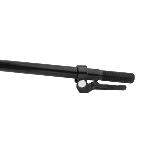 Front Center Drag Link Replacement For Ford F 250 F 350 Super Duty 2005 2006 2007 2008 2009 2010 2011 2012 2013 2014 2015 2016 4WD Models Only DS80749 Beefed Up Heavy Duty Steering Link, black steel threaded end