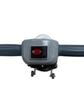 Commercial Grade 13 Inch Floor Buffer And Polisher Machine With Random Orbit Design, gray handle and power switch visible from the front.