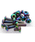 Bulletproof Titanium Button Head Screws M3x16mm, Slick Colorful Anodized Finish, ISO7380 Metric Hex Socket Bolts group.