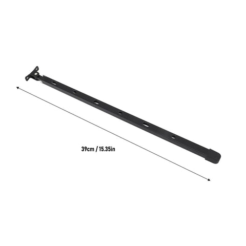 Heavy Duty Aluminum Greenhouse Window Stay Kit With Manual Opener Bar 15.35 Inch Length 6 Screws Fits Most Greenhouse Windows And Roof Vents Black Sturdy Durable Weather Resistant Design For Long Lasting Use