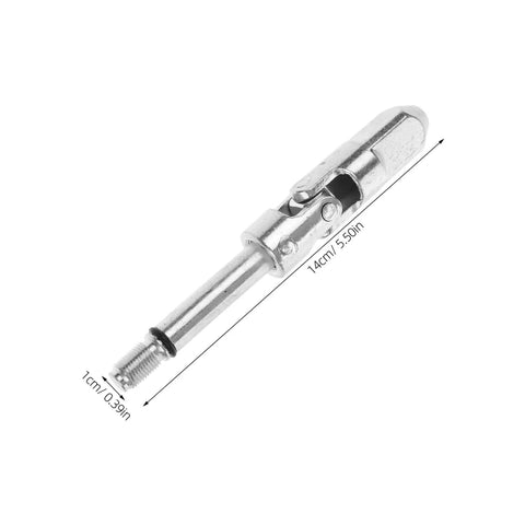Heavy Duty Steel Universal Jack Head Adapter 16mm Square Shaft Joint Replacement For Slick Floor And Trailer Lifts with hinge.