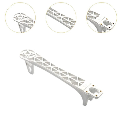 White nylon arm from 4 Piece Quadcopter Frame Kit With Nylon Construction, Easy Install, Durable Drone Frame Arms For DIY Projects