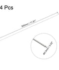 uxcell 304 stainless steel capillary tubes, outer diameter 0.5 mm, 0.1 mm wall, 300 mm length, 4 pcs