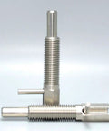 Heavy Duty Stainless Steel Retractable Indexing Plunger Pin With L Handle For Bullseye Workholding Jigs And Fixtures, showing two indexing pins.
