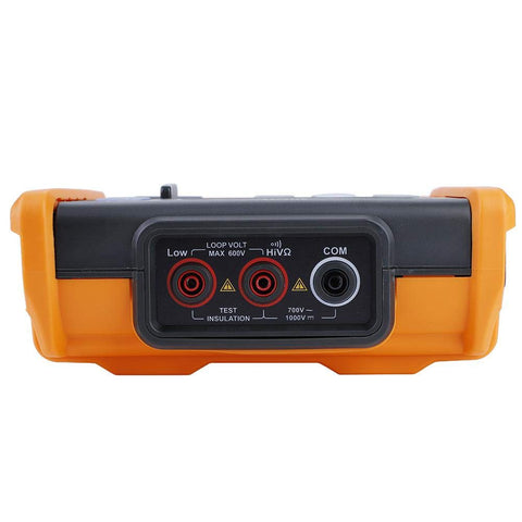 Rear view of Pro Grade Digital Insulation Tester And Megohmmeter With Analog Display, 0.01 MOhm To 100 GOhm Range, 2500 V AC DC Voltage.