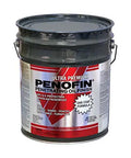 Ultra Premium Transparent Sable Oil Based Wood Stain Five Gallon Bucket for decks and fences, showing gray container with label.