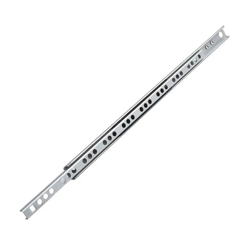 Built Solid Side Mounted Ball Bearing Drawer Slides Twin Pack Full Extension Cabinet Hardware silver metal slide rail with roller system