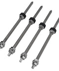 M10 Heavy Duty Hanger Bolts For Solar Panels With EPDM Seal And Locking Nut Stainless Steel Roof Mount Adapter 7.9 Inch, set of 4