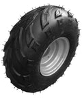 2 Pack 145/70-6 Tubeless ATV Go-Kart Mini Bike Tire With Rim 6-Inch Wheels Built Tough Nylon Construction For Dirt, Grass, Lawn And All Terrain Ready For Tough Trails