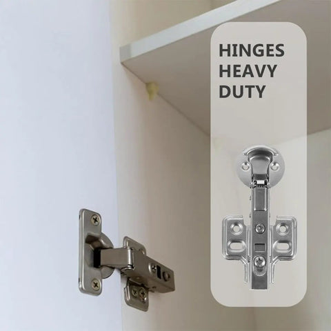 Stainless Steel Soft Close Cabinet Hinges 4 Pack, Quiet Dampers For Kitchen And Bathroom Cabinet Doors installed on a frameless cabinet.