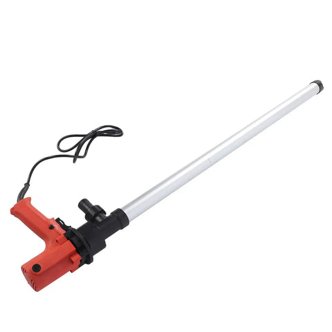 Aunmas Electric Drum Pump With High Speed 8000Rpm Motor For Fast Fluid Transfer At 60 To 80 LPM. Great For Kerosene, Milk, Alcohol, Or Water. Fits Standard 200L And 220L Drums. Includes Us Plug 110V Power Cord For Easy Setup In Garage Or Workshop Settings