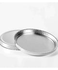 Disposable Aluminum Foil Weighing Pan For Laboratory Moisture Analysis, 90Mm Diameter, Box Of 50, Lightweight Aluminum Pan