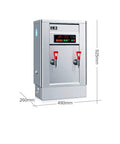 Pro Workhorse Commercial Electric Water Heater 120 Liter Step Heating Tank with digital control and red taps for contractors.