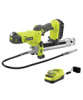 Cordless Grease Gun Kit With 2.0Ah Battery And Charger, 10000 PSI High Pressure, 7.5 Oz Per Minute Flow, Built In LED Work Light shown