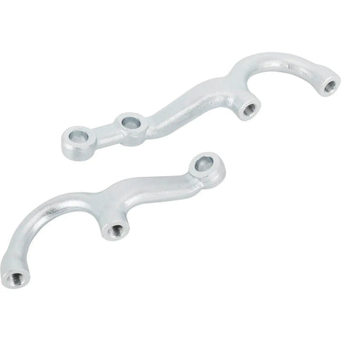One And Three Quarter Inch Dropped Steering Arms For Ford 1934 Model T Style And 1937 To 1948 Ford Spindles Zinc Plated Forged Steel For Four Inch Drop Axles And Four Bar Or Harpin Radius Rod Suspension, pair