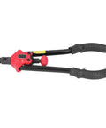 Rivet Nut Gun Kit For M3 To M12 Sizes, high carbon steel hand riveting pliers with a durable handle, pro grade construction, black and red tool