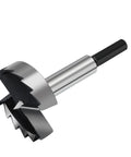 One Point Five Inch Forstner Drill Bit Woodworking Projects Hex Shank Hss Steel angled view showing sharp spur tip for smooth cuts.