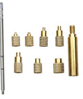 Heat Set Insert Tool Kit For M2 To M8 Brass Knurled Nuts With Embedded Insertion Tips Hot Melt Adapter Set For T12 Soldering Iron
