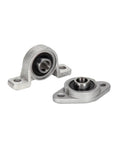 High Grade Zinc Alloy Pillow Block Bearing With Seat Mounted Support Bracket For Industrial Machinery Compatible With 8Mm 10Mm 12Mm 20Mm 25Mm 30Mm Sizes To Match KP Model Demands Spot On Packed In A Box Of Ten Pieces For The Crew Grabbing Fire Gear. mounted bearing set