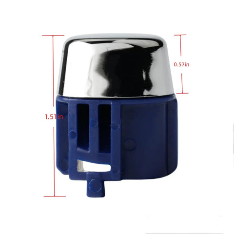 Blue Honda Odyssey Transmission Shift Lever Push Button Knob Replacement 2005 2010 3.5L V6 with dimensions