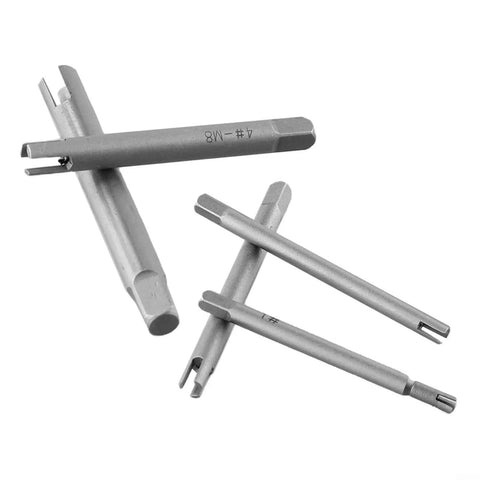 Premium Alloy Steel Tap Extractor Set 5 Pieces Metric Screw Remover Drill Tool Kit for Broken Taps M3 M5 M6 M8 M10 Square Head Guide Wrench Removal Repair Gear, M8 visible