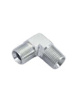 Premium Grade Pro Heavy Duty High Pressure Hydraulic Hose Elbow Reducer Fitting With Strong External Thread Connections Works Great For Pipe Size Switches From One Eighth To One Inch Wide For Smooth Pipeline Flow Changes You Love Today, silver 90-degree threaded metal connector