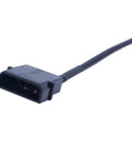 Close-up of a Two Pack Molex To 3 Pin PC Fan Adapter Cable 12V 4 Pin PWM To Molex Power Lead, 10 Inch Black Sleeved