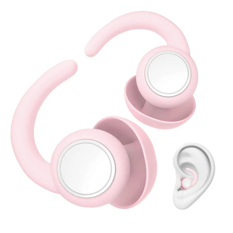 Ultra Comfy Noise Canceling Ear Plugs For Sleep And Travel Reusable Silicone Ear Plugs For Sleeping Snoring Concerts And Swimming Up To 30 DB NRR