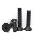 M10-1.5 X 30mm Flat Head Socket Cap Screws Set Beefy Heavy-Duty Grade 10.9 Alloy Steel DIN 7991 Black Oxide Allen Hex Drive