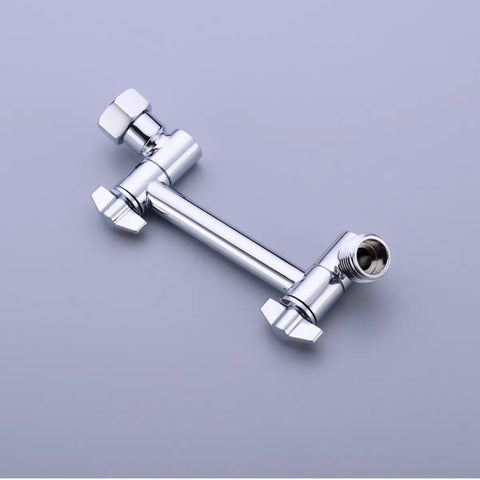 4 Inch Brass Shower Arm Extension With Adjustable Height Mount For Shower Head Chrome Finish Heavy Duty Build Half Inch NPT Male To Shower Head And Half Inch IPS Female To Arm