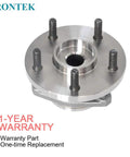 Front Wheel Hub Bearing Assembly For Jeep Grand Cherokee 1999 2004 5 Lug Non ABS Drop-In Replacement displayed front view