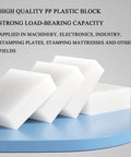 Top Shelf PP Support Pads And Heavy Duty Anti Vibration Shim Plates For Machine Leveling With Reusable Durability and Rock Solid Build For Garage Setups and Quick Fixes That Ensure No Hassle Alignment Every Single Day on a blue surface.