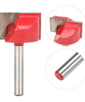 Heavy Duty Tungsten Steel Router Bit With 6mm Shank For CNC Carving Wood MDF PVC Slotting Bottom Cleaner Tool, close up view.