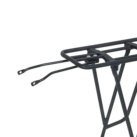 Rear Bike Rack Cargo Carrier For Most Bikes 75 Kg Load Capacity Aluminum Iron Frame Heavy Duty Luggage Rack