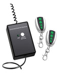 Universal External Receiver Kit With 2 Remotes For Garden Swing And Sliding Gate Openers, outdoor ready remote accessory, black